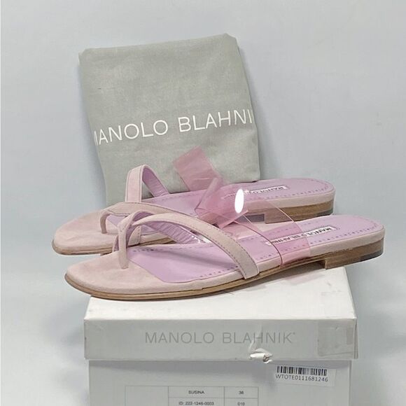 Manolo Blahnik Susina Suede Sandals size 36 - Picture 9 of 11